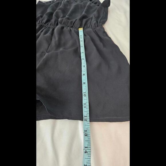 Doe & Rae Black Lace Back Romper Size XS - Picture 8 of 9